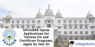 SDUAHER Opens Applications for Various UG and Certificate Programs, Apply by July 31!